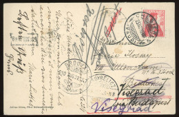 SWITZERLAND 1910. Interesting Forwarded Postcard To Hungary - Other & Unclassified