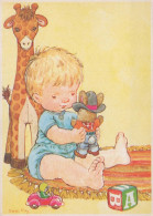 HAPPY BIRTHDAY 2 Year Old BOY CHILDREN Vintage Postal CPSM #PBT985.GB - Anniversaire