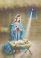 Virgen Mary Madonna Baby JESUS Christmas Religion Vintage Postcard CPSM #PBP926.GB - Vierge Marie & Madones