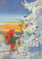SANTA CLAUS Happy New Year Christmas Vintage Postcard CPSM #PBL105.GB - Santa Claus