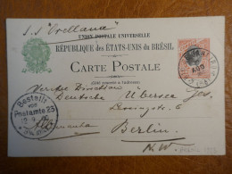 I 26 BRAZIL    BELLE CARTE ENTIER 1923 RIO A BERLIN GERMANY    +AFF. INTERESSANT+++ - Postal Stationery