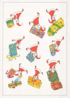 Feliz Año Navidad GNOMO Vintage Tarjeta Postal CPSM #PAY959.ES - Nouvel An