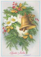 Feliz Año Navidad CAMPANA Vintage Tarjeta Postal CPSM #PAY635.ES - Nouvel An