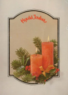 Feliz Año Navidad VELA Vintage Tarjeta Postal CPSM #PAZ535.ES - Nouvel An