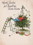 Feliz Año Navidad Vintage Tarjeta Postal CPSM #PAY119.ES - Nouvel An