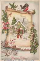 Feliz Año Navidad NIÑOS Vintage Tarjeta Postal CPSM #PAW803.ES - Nouvel An