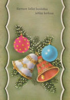 Feliz Año Navidad VELA Vintage Tarjeta Postal CPSM #PAV327.ES - Nouvel An