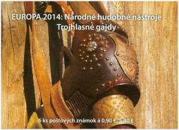 **booklet 563 Slovakia EUROPA 2014 Bagpipes - Musik