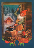 PAPÁ NOEL NAVIDAD Fiesta Vintage Tarjeta Postal CPSM #PAK985.ES - Santa Claus