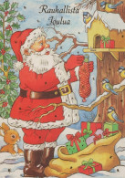 PAPÁ NOEL NAVIDAD Fiesta Vintage Tarjeta Postal CPSM #PAJ594.ES - Santa Claus