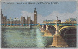 R159035 Westminster Bridge And Houses Of Parliament. London - Altri & Non Classificati