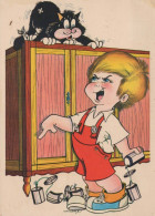 ENFANTS HUMOUR Vintage Carte Postale CPSM #PBV281.FR - Humorous Cards