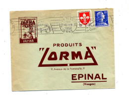 Letttre Flamme Flers Confection Entete Levure Lorma - Mechanical Postmarks (Advertisement)