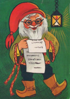PÈRE NOËL Bonne Année Noël Vintage Carte Postale CPSM #PBL366.FR - Santa Claus