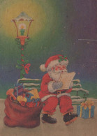 PÈRE NOËL Bonne Année Noël Vintage Carte Postale CPSM #PBL496.FR - Santa Claus