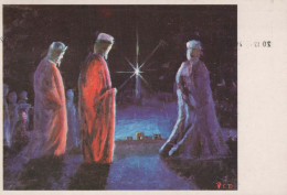 SAINTS ET SAINTES Noël Christianisme Religion Vintage Carte Postale CPSM #PBB969.FR - Santos