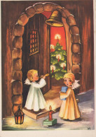 ENGEL WEIHNACHTSFERIEN Feiern & Feste Vintage Ansichtskarte Postkarte CPSM #PAH130.DE - Anges