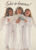 ENGEL WEIHNACHTSFERIEN Feiern & Feste Vintage Ansichtskarte Postkarte CPSM #PAG943.DE - Angels