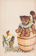 GATO Vintage Tarjeta Postal CPSMPF #PKG908.ES - Cats