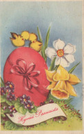 PASCUA POLLO HUEVO Vintage Tarjeta Postal CPA #PKE112.ES - Ostern