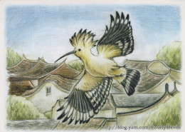PÁJARO Animales Vintage Tarjeta Postal CPSM #PBR552.ES - Oiseaux