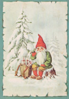 Feliz Año Navidad GNOMO Vintage Tarjeta Postal CPSM #PBL631.ES - Nouvel An