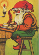 PAPÁ NOEL Feliz Año Navidad Vintage Tarjeta Postal CPSM #PBL242.ES - Santa Claus