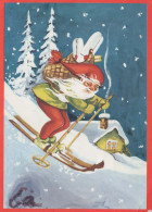 PAPÁ NOEL Feliz Año Navidad Vintage Tarjeta Postal CPSM #PBL365.ES - Santa Claus