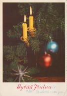 Buon Anno Natale CANDELA Vintage Cartolina CPSM #PAZ236.IT - Nouvel An