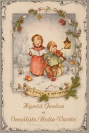 Buon Anno Natale BAMBINO Vintage Cartolina CPSM #PAW550.IT - New Year