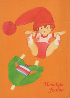 Buon Anno Natale BAMBINO Vintage Cartolina CPSM #PAY251.IT - New Year