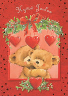 Buon Anno Natale ORSACCHIOTTO Vintage Cartolina CPSM #PAU875.IT - Nouvel An