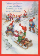 Buon Anno Natale GNOME Vintage Cartolina CPSM #PAU269.IT - New Year