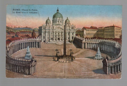 CPA - Italie - Roma - Piazza S. Pietro - La Basilica E Il Vaticano - Colorisée - Circulée - San Pietro