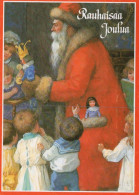 BABBO NATALE BAMBINO Natale Vintage Cartolina CPSM #PAK921.IT - Santa Claus