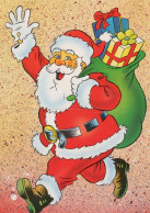 BABBO NATALE Natale Vintage Cartolina CPSM #PAK841.IT - Santa Claus