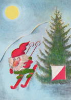 BABBO NATALE Natale Vintage Cartolina CPSM #PAK081.IT - Santa Claus