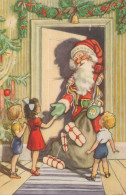 BABBO NATALE Natale Vintage Cartolina CPSMPF #PAJ464.IT - Santa Claus