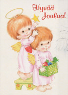 ANGELO Buon Anno Natale Vintage Cartolina CPSM #PAH949.IT - Anges