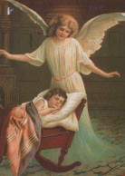 ANGELO Buon Anno Natale Vintage Cartolina CPSM #PAJ141.IT - Angels