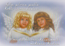 ANGELO Buon Anno Natale Vintage Cartolina CPSM #PAH007.IT - Angels