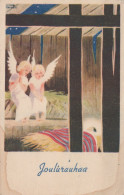 ANGELO Buon Anno Natale Vintage Cartolina CPSMPF #PAG820.IT - Angels