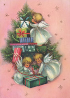 ANGELO Buon Anno Natale Vintage Cartolina CPSM #PAG944.IT - Angels