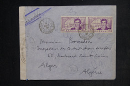 SÉNÉGAL - Enveloppe De Dakar Pour Alger En 1941 Avec Contrôle Postal - L 152956 - Cartas & Documentos