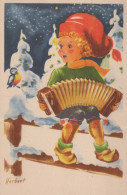 Neujahr Weihnachten KINDER Vintage Ansichtskarte Postkarte CPSMPF #PKD604.DE - New Year