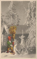 Neujahr Weihnachten KINDER Vintage Ansichtskarte Postkarte CPSMPF #PKD913.DE - New Year