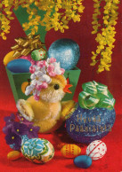 OSTERN HUHN EI Vintage Ansichtskarte Postkarte CPSM #PBP111.DE - Pâques