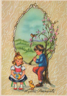 OSTERN KINDER Vintage Ansichtskarte Postkarte CPSM #PBO290.DE - Easter
