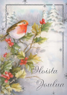 Neujahr Weihnachten VOGEL Vintage Ansichtskarte Postkarte CPSM #PBM728.DE - New Year