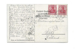 GERMANY DEUTSCHLAND - 1921 BADEN BADEN SLOGAN CANCEL - Sonstige & Ohne Zuordnung